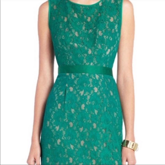 BCBGMAXAZRIA Green Lace “Alice” Cocktail Dress. - Picture 5 of 7